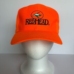 RedHead Blaze Orange Duck Logo SnapBack Cap OSFA